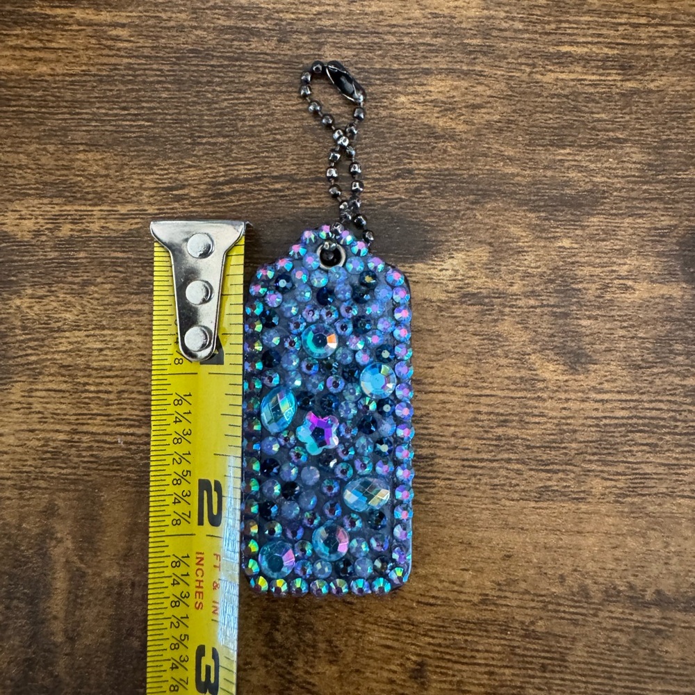 Coach Upcrafted Hangtag with Rhinestone Embellishments 2.5” - Picture 4 of 4